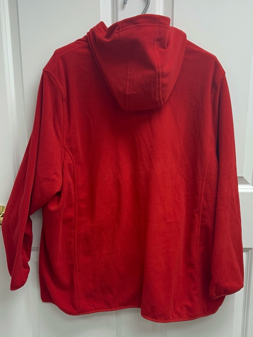 Lands' End Red Full-zip Fleece Hoodie Size 3x - Picture 3 of 4